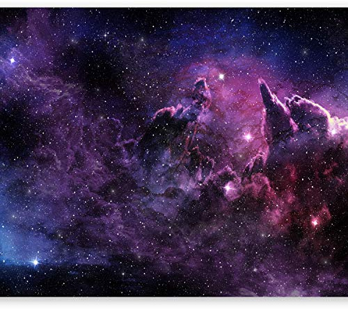 Wallpaper, Wall Mural Cosmos 350x256 cm / 137.8 x 96.5 | Non-Woven Premium Art Print Fleece Wall Mural Decoration Poster Picture Design Modern, Galaxy Sky Star Cloud Abstraction