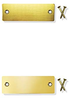 JSSC Neugart GmbH Graviertes poliertes Messingschild ★ Türschild ★ Namensschild ★ Klingelschild ★ Briefkastenschild (gebohrt, 60x20mm)