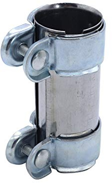 Takpart Collier de serrage double pour raccords de pot d'échappement - Borne de tuyau d’échappement diamètre 45 mm x 125 mm