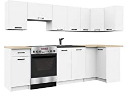 BDW Küche Ecke 300cm Küchenzeile Küchenblock