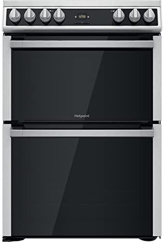 Hotpoint 60cm Double Oven Electric Cooker - Stainless Steel