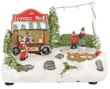 Fééric Lights and Christmas Weihnachtsdorf – L 21 cm x L 11,5 cm – Schlittschuhverleih