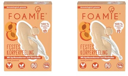 Foamie - Gel doccia solido - più di un peeling (Confezione da 2)