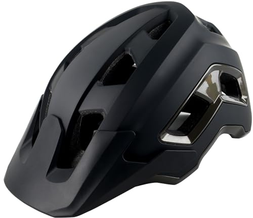 OUWOR Bike Helmet for Adult & Youth, Lightweight MTB Helmet with Adjustable Visor for Mountain/Road Cycling, 2 Sizes for Men Women Boys Girls (Black)
