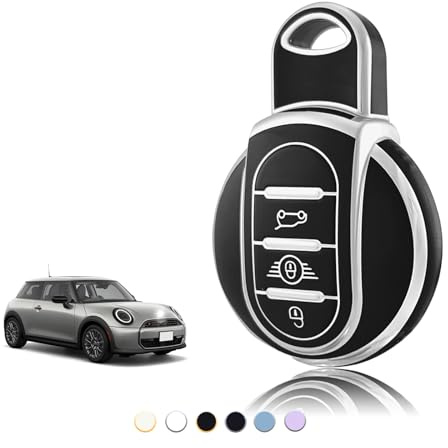 TOOMUME Funda Llave TPU, Carcasa Llave Apto para BMW Mini Cooper One/S/D/SD/SE Clubman Countryman Cabrio JCW F54 F55 F56 F57 F60 R55 R56 R57 R58 R59 R60, Cubierta Llaves Coche Mando - Smart Key