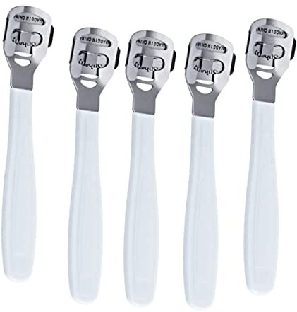 KAILIKETIY 5piezas Cuchilla Para Durezas De Pies Removedor Callos Pies Cortadora De Cutículas Profesional Afeitadora De Talones Acero Inoxidable