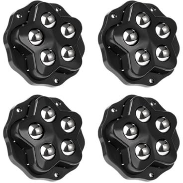 Ruote per mobili, 4 ruote con 5 sfere ciascuna, Ruote pivontanti per mobili,4 Ruote Carico 280 kg, Ruote girevoli per uso interno ed esterno, Rotelle piroettanti, merci Ruote per mobili pesanti