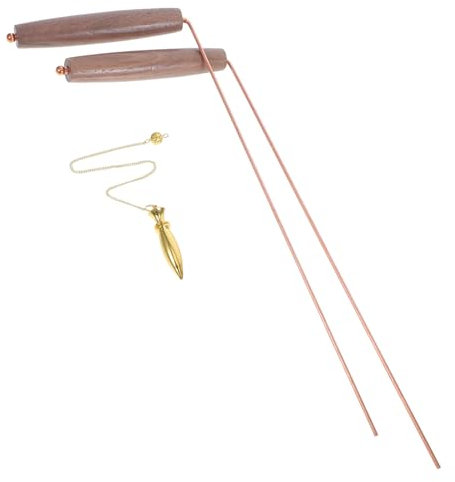 ABOOFAN 1 Ensemble De Baguettes De Sourcier En Laiton Baguettes De Sourcier En Laiton Détecteur De Métaux Baguettes De Sourcier Pendule De Sourcier Baguettes De Plongée Kit De