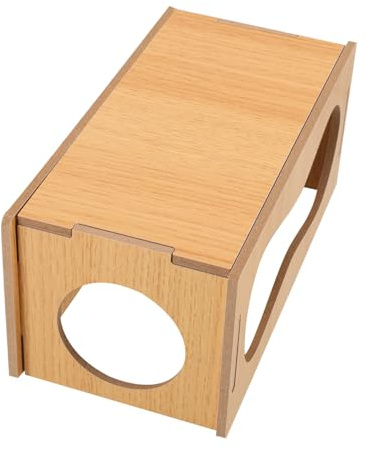 TOYANDONA Maison Bois pour Cobaye Refuge Souterrain pour Rongeurs Accessoire Habitat pour Hamsters Et Petits Animaux