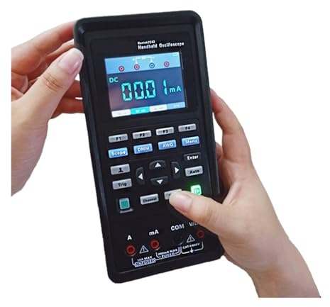 TIEOAXFT Osciloscopio 2C42 2D42, multímetro Digital, generador de Formas de Onda, portátil, 3 en 1, USB, 2 Canales, 40 mh/z, 70 mh/z(2D72(2CH DMM AWG))