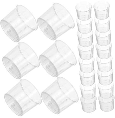 IMIKEYA 100pcs Plastic Measuring Beakers 15ml Graduated Liquid Measuring Cups Laboratory Tools for Science Experiments and Kitchen Use