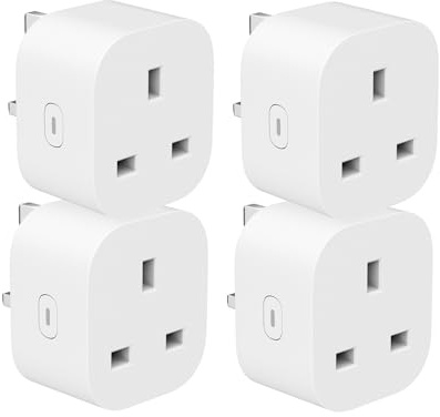 THIRDREALITY Zigbee Smart Plug UZ1 with Energy Monitoring 4 Pack, Zigbee Repeater,Remote Control, Timer & Schedule Function, ZigBee Hub Required, Compatible with Home Assistant, SmartThings, Alexa