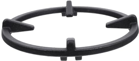 TOKIDNY Soporte Negro Hierro Fundido Antideslizante de Estufa, de Gas | Instalación Sencilla, Desmontaje Fácil, Calentamiento Uniforme y Uso Duradero, 1 Pieza para Cocina Doméstica