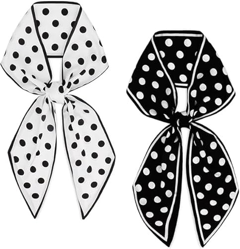 FonVan Seidenschal Seide Haarschal für Damen, Halstücher, Bandana, Satin Schal Kopftuch, Halstücher für Handtaschen, Handtaschen-Zubehör, Seidentücher Scarf