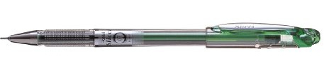 Pentel Slicci Gelschreiber, ultra glatt, Gel-Tinte, schimmernde Farbe, Schaft 0,7 mm Spitze, Grün