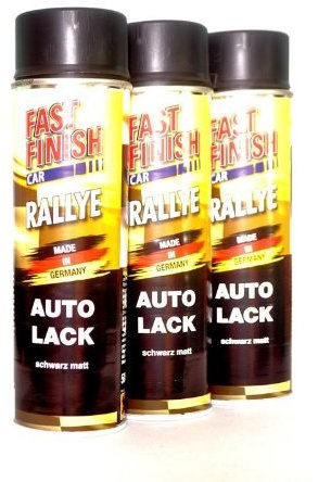 FAST FINISH CAR RALLYE 1K AUTOLACK SCHWARZ MATT 3 x 500 ml 292828/3