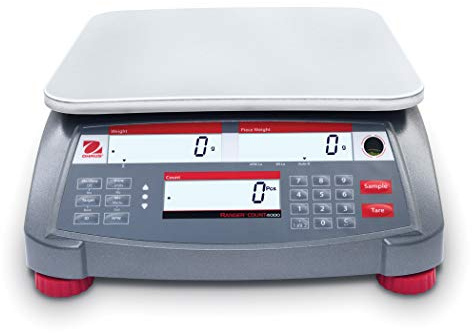 OHAUS RC31P1502 Ranger Count 3000 Compact Bench Scale, 3 lb/1.5 kg Capacity, High Precision Counting, Portable Design, and Backlit LCD Display