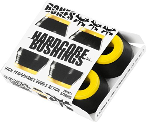 Bones Hardcore 4pc Medium Black/Yellow Bushings