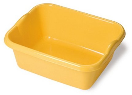 Bacinella rettangolare 14 lt Belli e forti, giallo