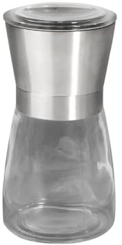 Bremer Gewürzhandel Allrounder Gewürzmühle, silber, Hochleistungskeramik-Mahlwerk, stufenlose Einstellung, 135 x 65 mm