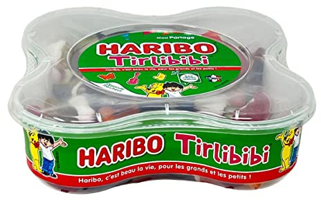 Haribo Tirlibibi: Bunte Gummibärchen-Box aus Frankreich - 750g