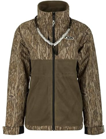 Drake Waterfowl MST Eqwader Plus - Giacca da caccia con zip intera, Donna, Giacca, DW3730, Mossy Oak Bottomland, L
