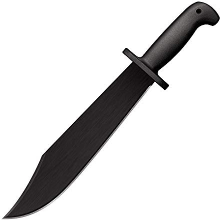 Cold CSMCHTE Steel, Bowiemesser, Black Bear Bowie, Klinge: 31,1 cm, Clip Point, Schwarz, Outdoormesser, Inklusive Gürtelscheide