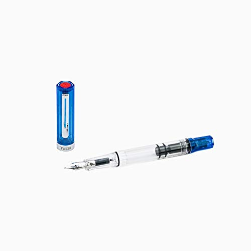 Twsbi Eco Trans Blue Nib EF - Transparent Fountain Pen BLUE