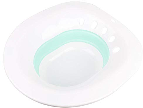 Garosa Sitz Bath Washing Hip Basin Folding Portable Bidet Fits on Toilet Perineal Soaking for Hemorrhoidal Maternity Pregnant Women(Blue)