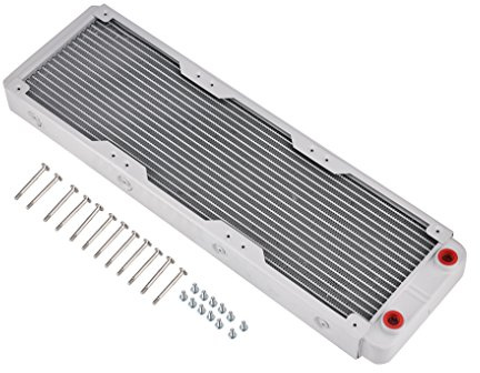 Aluminiumkühler, Kühlkörper Computer Wasserkühlung Flüssiger Wärmetauscher, für Computer Wasserkühler Heizkörper, Schönheitsgeräte, Luftreiniger, 3D-Druckgeräte usw.(360mm)