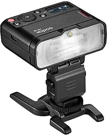 Godox MF12 Macro Flash Speedlite 2.4G Wireless Transmission Control Guide Number 16 TTL M Mode with Colorful Filter Cold Shoe Compatible with Nikon Sony Canon