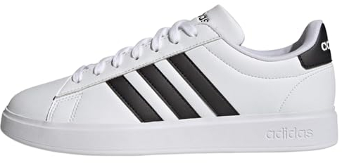 adidas Uomo Grand Court 2.0 Shoes, Cloud White Core Black Cloud White, 43 1/3 EU