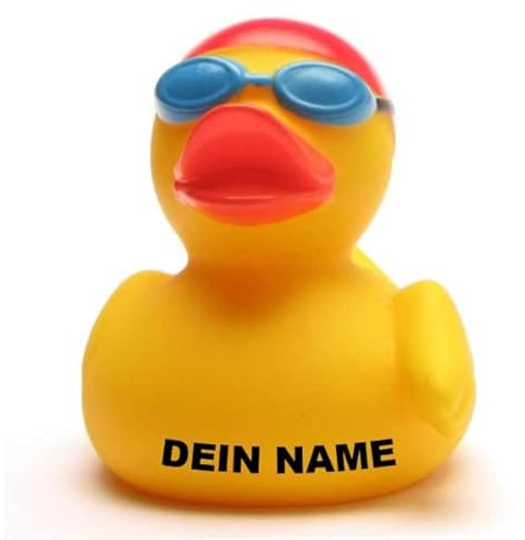 Badeente - personalisierbar (Schwimmer Ente)