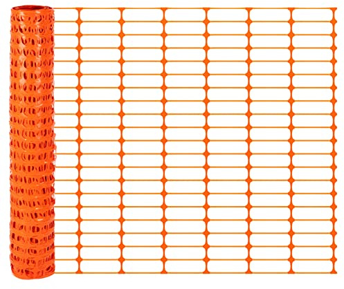 VOSS.farming PowerOFF 50m Classic Begrenzungszaun, Höhe 100cm - 120x40mm, Absperrzaun, Kunststoffzaun, orange