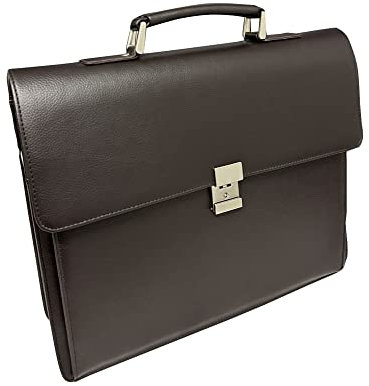 Abitto Brown Leather Briefcase | Laptop Bag