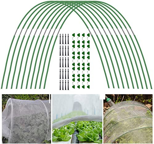 Lecerrot 18/30 Garten – Tunnel für Wachstum, Gewächshaus, Gewächshaus, Hochbeet, Haus-Set, Gartenreifen, Bögen für Gewächshaus, Tunnel