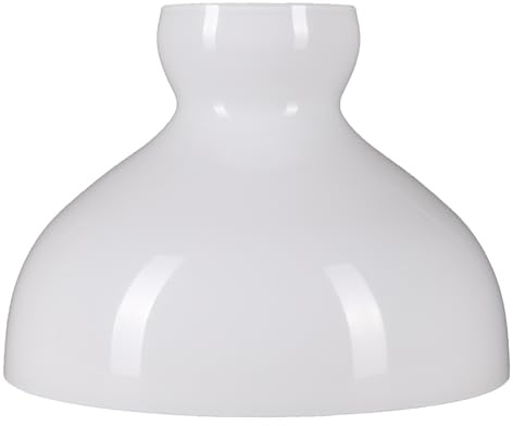Petroleumglas Lampenglas Ersatzglas Ø 275mm Leuchtenglas Weiß Opalglas glänzend E14/E27