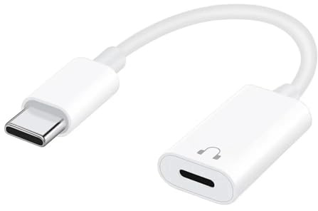 Critin Light-ning to USB C Adapter iPhone 16/15 Headphone Adaptor Type-C Male to Light-ening Female Converter Earphone Audio Connector for iPhone 16 15 Pro Max Plus, iPad Air/Pro (Audio Only)