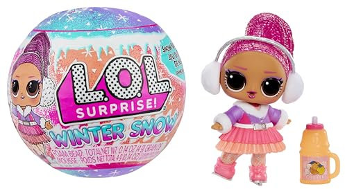 L.O.L. Surprise! Winter Snow Tot - 1 Sammlerpuppe mit Magischer Schneeüberraschung, Blindverpackung, 8 Puppen zum Sammeln, Frostig-Cooler Mode und Zubehör, Geschenk für Kinder ab 4