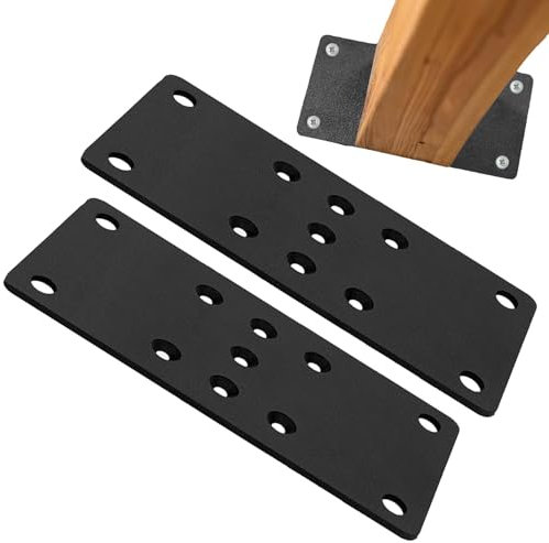 kivrimlarv Post Base for Concrete - 4x4 Brackets for Wood Posts - Deck Base Plate Holders, Pavilion Deck Railing Support, Deck Post Base for Mail Post Bracket