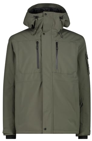 CMP Herren Man Jacket Fix Hood, Olive, XXL EU
