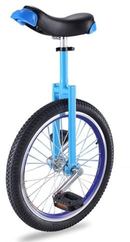 Einrad Erwachsene Radtrainer-Einrad for Erwachsene, 20-Zoll-Einrad for Erwachsene und Kinder, Stahlrahmen, Einrad-Balance-Übungsspaßfahrrad for Outdoor-Indoor-Sportunterhaltungsspaß(Blue)