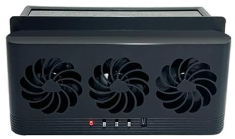 3 Fans USB and Solar Powered Air Fan - Car Exhaust Vent Fan | Auto Ventilator Solar Air Circulation | Powered Car Vent| Three-Head Design Cooling Tool for RV Small Truck and Sedan