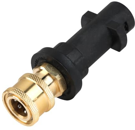 Universal Pressure Washer Gun Adapter with 1/4'' Quick Connect Female Fitting for Kärcher K Series, K2, K3, K4, K5, K6, K7 Heavy-Duty Brass Plastic 2000PSI 140°F High-Pressure Washer Accessory
