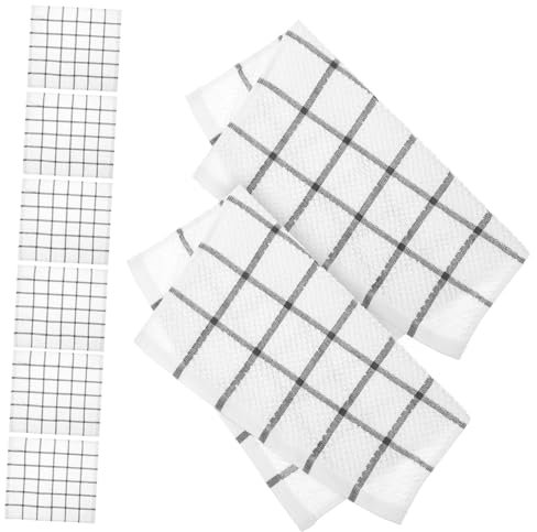 Warmhm 8stücke Küchentuch Aus Baumwollgarnmaterial Für Geschirrspültücher Wiederverwendbar Und Langlebig Geeignet Als Abwischen-Handtuch Für Küche Und Badezimmer