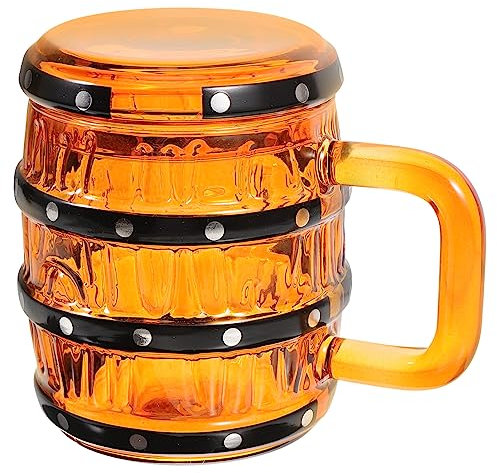 Mikinona Vintage Bierkrug Mit Deckel Multifunktionale Glasbecher Für Bier Whiskey Und Weitere Getränke Retro-design Trinkbecher Für Partys Dekoration Und Alltag Fassungsvermögen