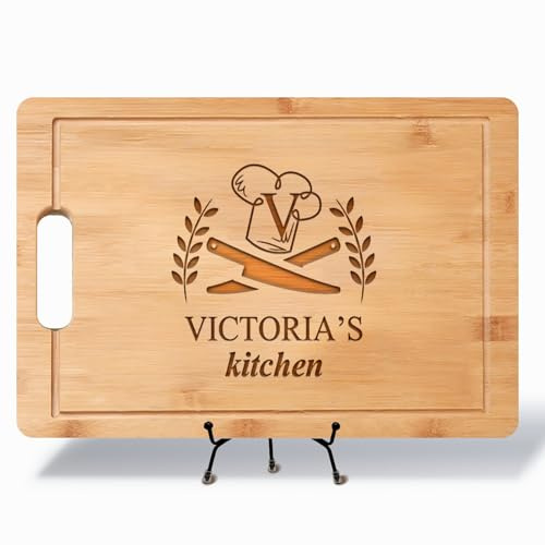 Planches à découper personnalisées gravées pour homme et femme – Cadeau pour la fête des mères, un anniversaire et Noël pour elle et lui