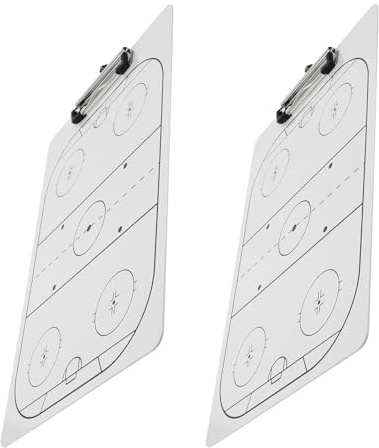 SOPOTUTU Pizarra para Entrenadores de Hockey Borrable Seco 2 Unidades Tablero Táctico Portátil para Entrenamiento de Equipos Material de Estrategia Deportiva para Prácticas y Partidos