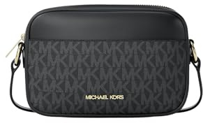 Michael Kors Jet Set Small Signature Logo Kamera Crossbody Bag Black