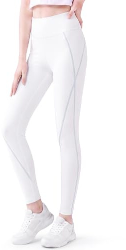 Domueay Leggings pour Filles avec UPF 60 Anti UV Pantalons Longs 13-14 Ans